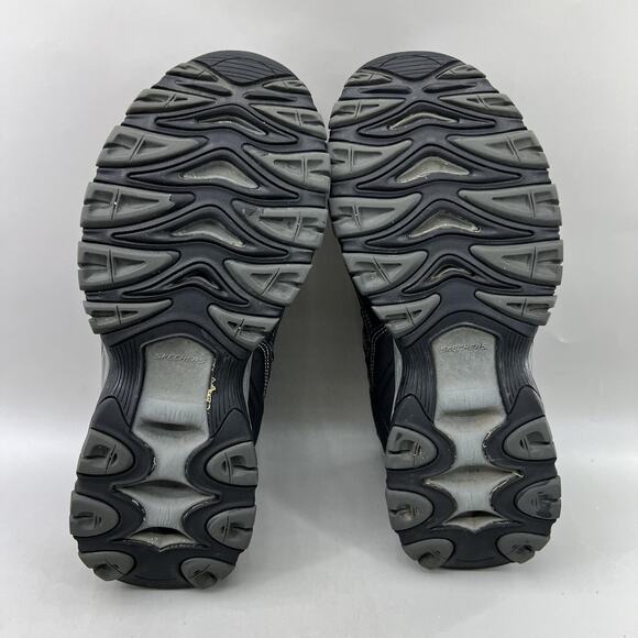 Skechers Afterburn Memory Foam Shoes Men Size 9.5 Black Gray Trail Low Sneakers - Picture 7 of 8